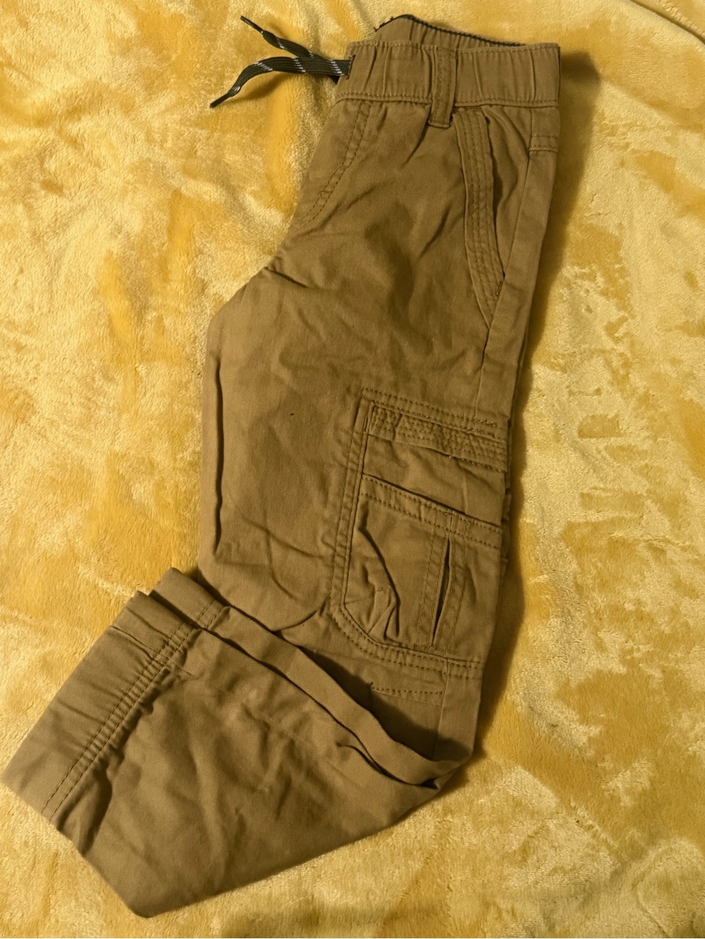 Wrangler Brown Cargo Jogger Pants with Drawstring Waist